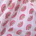 Paisleys in Red and Gold on White textured cotton fabric fat quarter