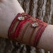 Fabric Cuff Bracelet with Buttons