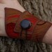 Fabric Cuff Bracelet with Button