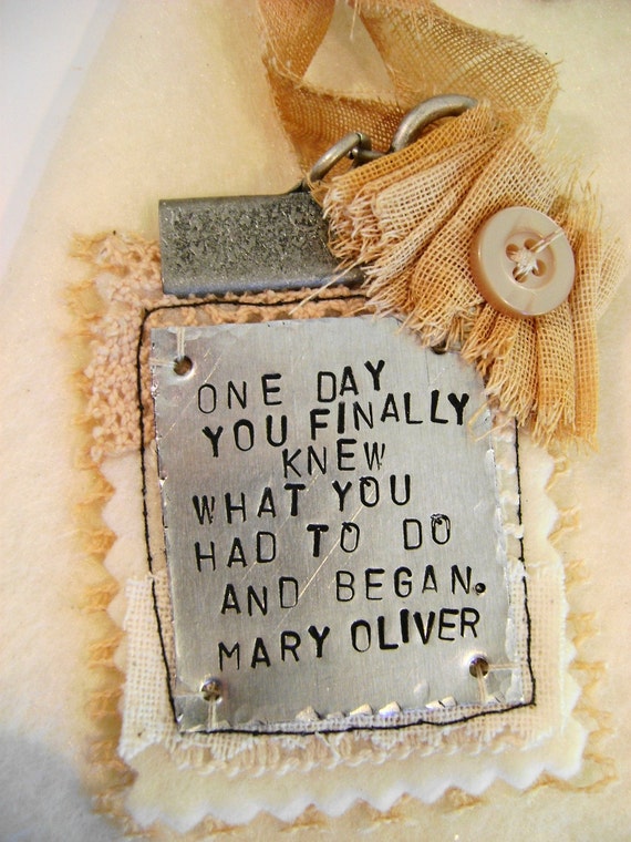 The Journey Pendant Inspired by the Mary Oliver by ...