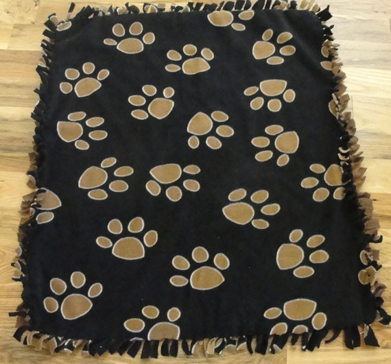Paw Print Pet Blanket by CraftyChixBoutique on Etsy