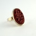 Antique Chinese Export Ring SILVER Gold Wash
