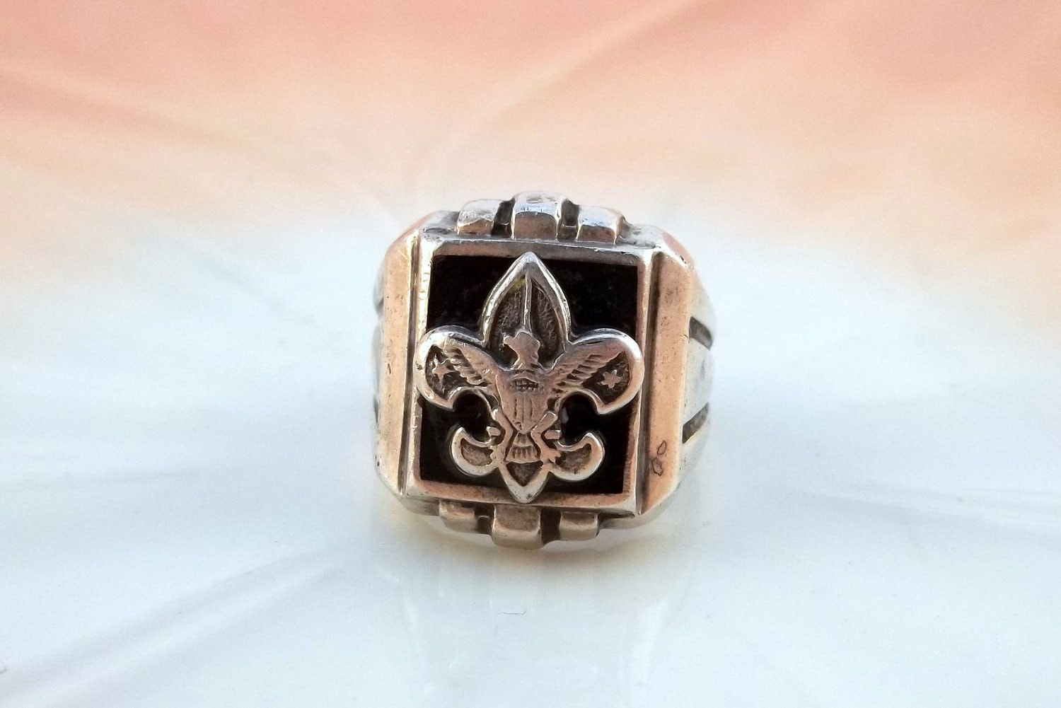 Vintage Boy Scouts of American Sterling Silver Ring