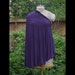 Deep Purple Black Lace Nursing Poncho Shawl Breastfeeding Cover -Made to fit You- S M L Drawstring Bag