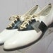 1950s Vintage Leather Saddle Shoes Size 9