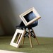 Miniature Dollhouse Picture Small Frames, Unfinished Balsa Wood Frames, Set of 2, Fits 1/2" to 1" Inserts, Made to Your Specification