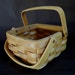 Vintage Basket, Longaberger style, square with handles