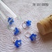 Bluebell Floral Stitch Markers - Set of 5