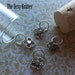 Silver Floral Knitting Stitch Markers - Set of 4 for your project bag
