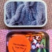 WEEKLY SALE Grey Cables: The Knitter's Notions Tin for your knitting project bag