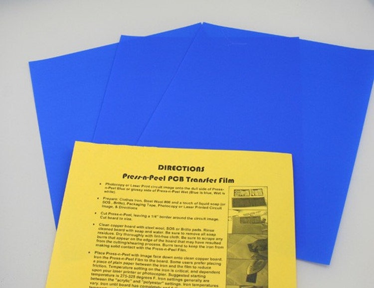 Pressnpeel pnp Blue PCB Transfer Paper by saffronstreetsupply