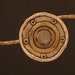 Silver and Gold Brooch with Moonstone Gemstone