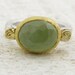 New Jade Ring, 24k gold & Sterling silver ring