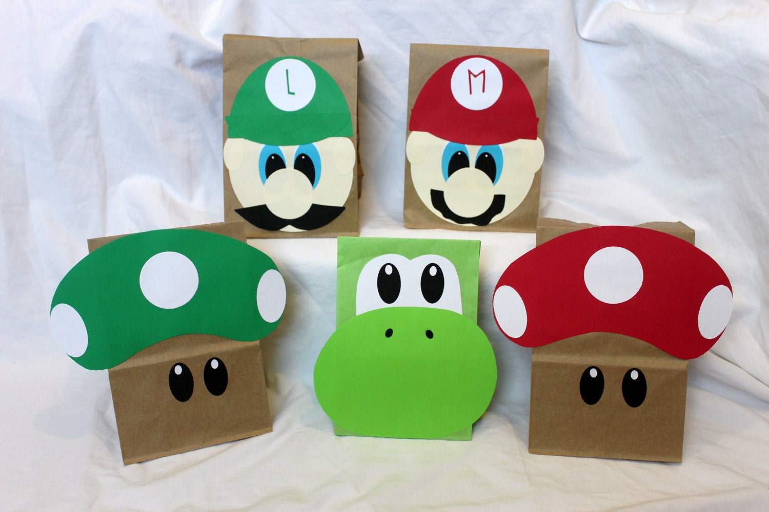 Super Mario Party Favor Bags 25 reserved for by CherishedBlessings