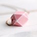 Pink Geometric Necklace ... Cotton Candy Pink Vintage