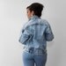 Vintage 80's Acid Wash Denim Jacket // Size Large