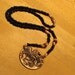 SALE Enamel on Copper Dragon Necklace - Rare "Playbird" - Year of the Dragon
