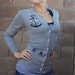 Olivia Paige - Rockabilly Sailor Pin up cardigan with anchor