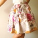 SALE - Vintage inspired peonies skirt - Ready to wear