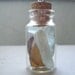 Seafoam Brown Sea Glass Bonfire Glass Vial - Mini Bay in a Bottle Necklace - Pendant No. 5