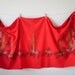 1950s Christmas Candle Tablecloth - Made by California Hand Prints, 55 x 65