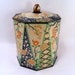 Vintage 20s Oriental Motif Tin Made in Holland
