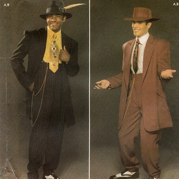 Simplicity 4585 Men's Zoot Suit Costume Sewing Pattern