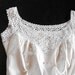 French Vintage Nightgown with Lovely Hand Crocheted Yoke