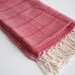Premium Turkish BATH Towel Peshtemal - LINEN - Red