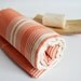 Turkish BATH Towel - Classic Peshtemal - Orange No:2