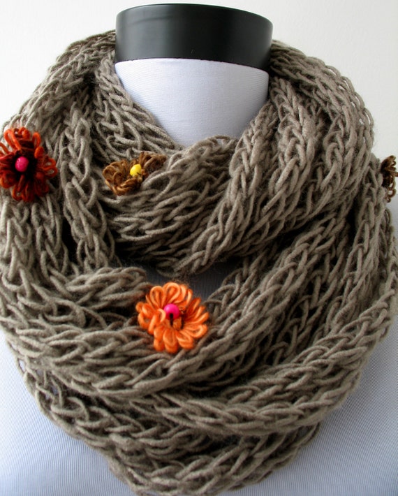 Scarf necklace loop scarf infinity scarf neck by DreamList