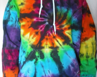 Tie Dye Hoodie, Color Interrupted- sizes Small through 3XL