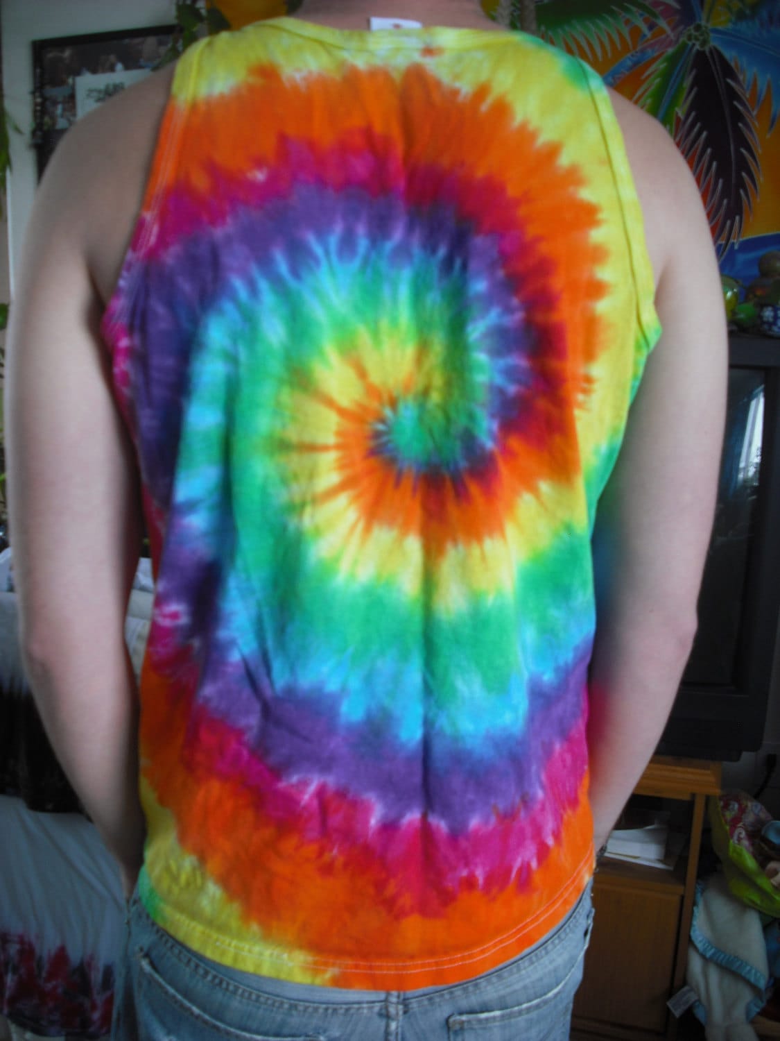 mens tie dye top
