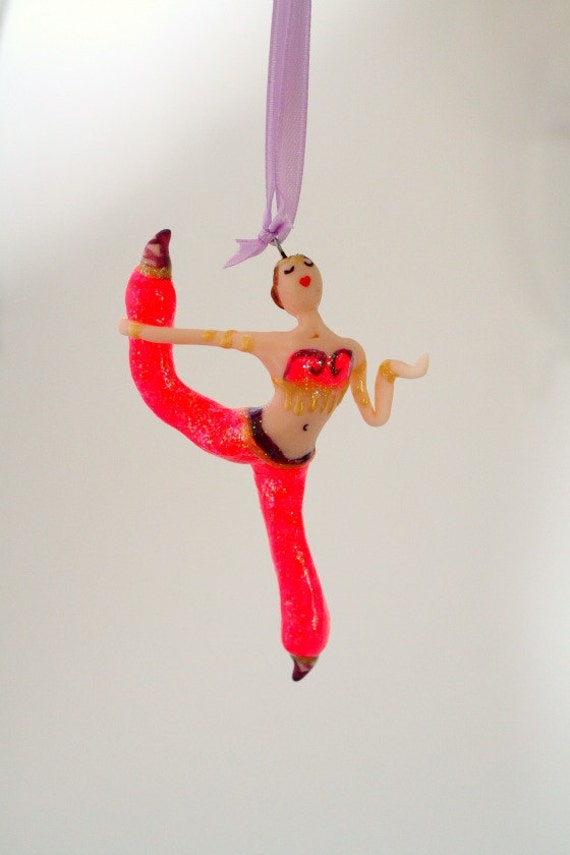 Arabian Dancer Ornament from the Nutcracker Hand Sculpted in