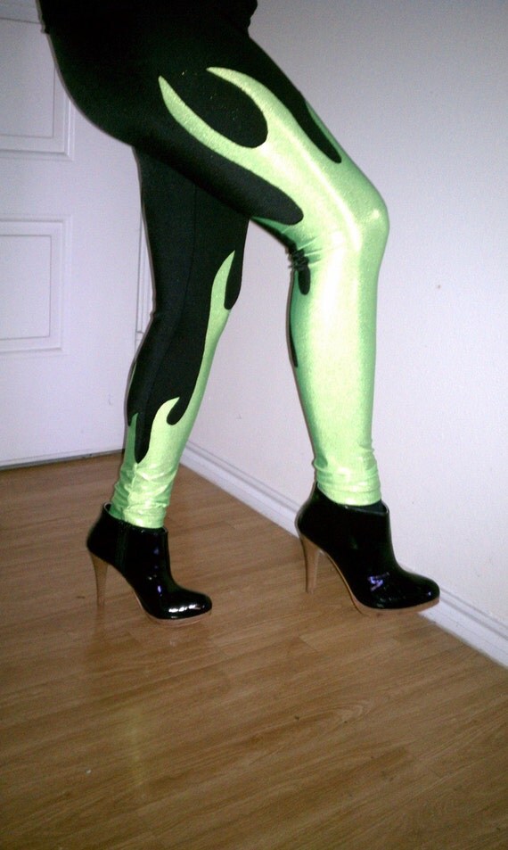 green flame pants