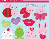 Valentine's Day Personal and Commerical Use Clipart Set - Instant Download Il_170x135