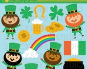 St Patrick's Day Clipart Personal and Commerical Use Clipart Set - Instant Download Il_170x135