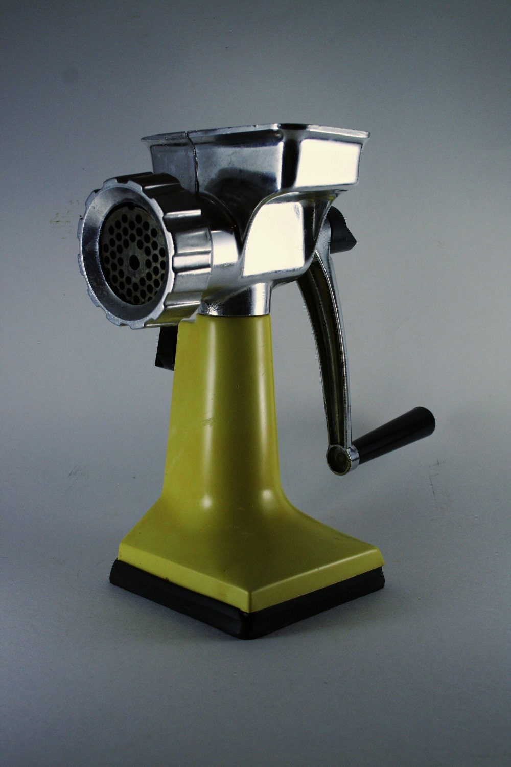 Retro Yellow Rival Meat Grinder