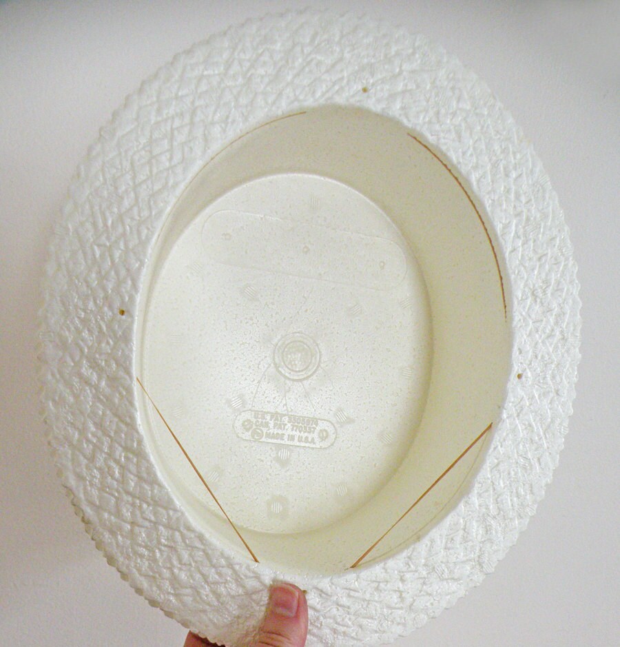 Vintage Styrofoam Skimmer Hats Patriotic Political With Red