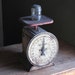 Hanson Antique Farm Scale - Red and Grey Way Rite - 25 lbs - Primitive Decor - Rusty Display