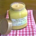 Tangerine Vanilla Soy Aromatherapy Candle, spring, honey jar, creamy, clove, cinnamon, ooak, great gift, summer, mothers day, easter, farmers market, country, rustic, shabby chic, eco friendly, all natural