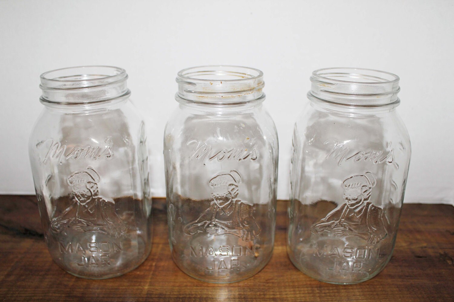 Mom's Mason Jars Set of Three Mason Jar Collection by VintMod