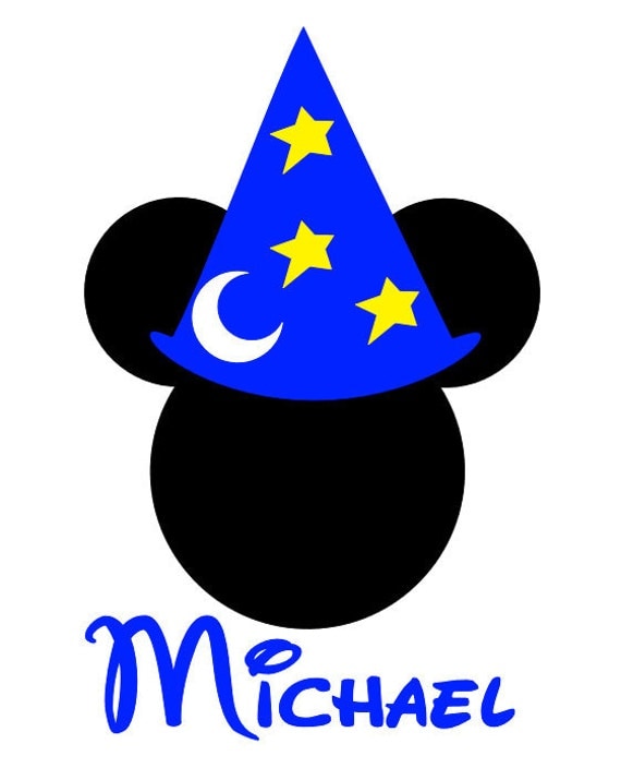 Items similar to It's a Personalized Sorcerer Mickey iron on transfer