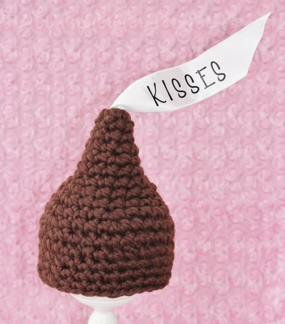 Crochet Hershey Kiss Hat by MadhatterknitsCo on Etsy