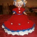 crochet toliet tissue doll, bathroom decor