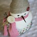Upcycled Sweater OOAK Snowman - Laurel custom Christmas decoration