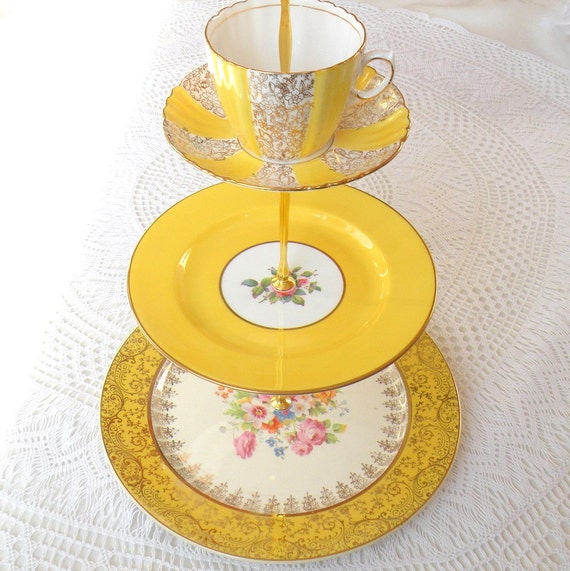Alice Steals the Sunshine Bright Yellow Cake Stand for High