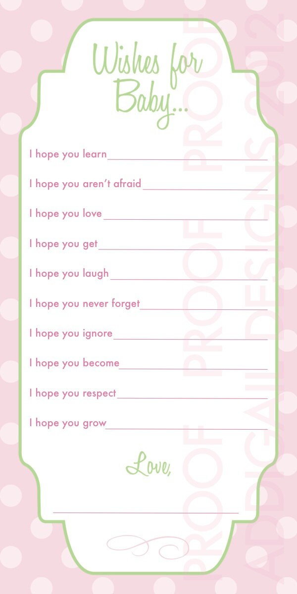 Wishes for Baby Cards