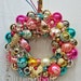 Vintage Ornament Wreath "CHRISTMAS CONFECTION" with storage bag