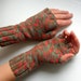 Knitted Fingerless Gloves (Wrist Warmers, Arm Warmers, Fingerless Mittens, Fingerless Mitts) - Melody